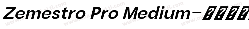Zemestro Pro Medium字体转换